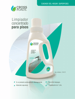 Limpiador Concentrado para Pisos Crossroads