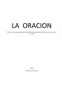 LA ORACION - El Renuevo