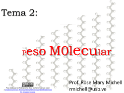 Tema 2: Peso Molécular