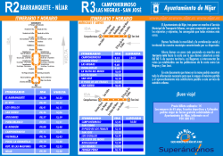 HORARIOS NIJAR- SAN ISIDRO