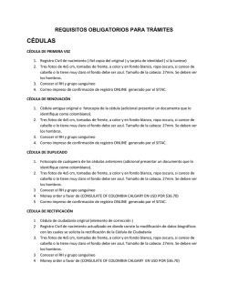 Requisitos para los trámites - Consulado de Colombia en Calgary