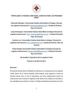 Logística Verde - Universidad Católica Santa María La Antigua