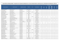 Peritos Judiciales 2016 - Colegio oficial de aparejadores y
