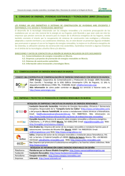 Directorio de empresas de energías renovables y proyectos de