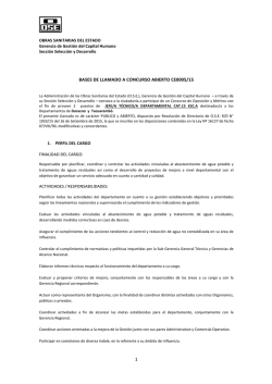1 BASES DE LLAMADO A CONCURSO ABIERTO CE0005/15