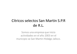 Cítricos selectos San Martin S.P.R de R.L.