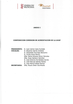 Composición Comisión Acreditación 2016