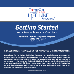 Getting Started - Total Call Mobile
