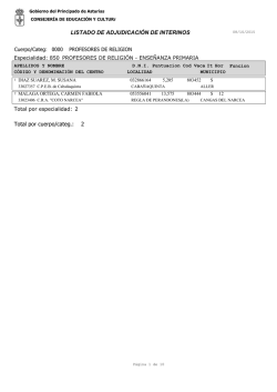 LISTADO DE ADJUDICACIÓN DE INTERINOS 2 Total