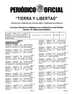 Click para ver Publicación - Periódico Oficial