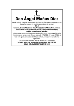 Don Ángel Mañas Díaz - Funeraria San Pedro Navarra