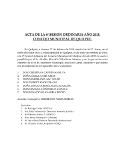 acta de la 6ª sesion ordinaria año 2015. concejo municipal de quilpue.