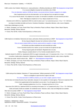 Imprimer la liste des casas