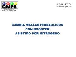 cambia mallas hidraulicos con booster asistido por