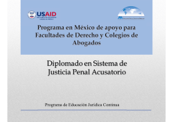 Diplomado en Sistema de Justicia Penal Acusatorio