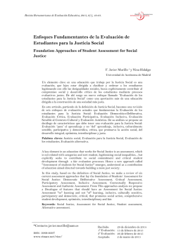 Enfoques Fundamentantes de la Evaluación de Estudiantes