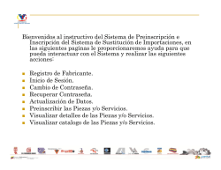 Bienvenidos al instructivo del Sistema de Preinscripción e