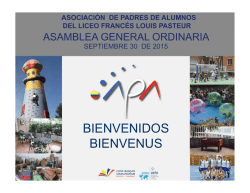 BIENVENIDOS BIENVENUS