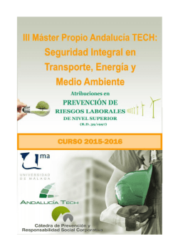 Informacion Master TSPRL 2015-2016