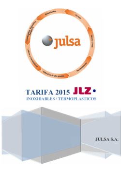 TARIFA JLZ - Julsa, SA