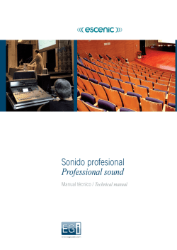 Sonido profesional Professional sound