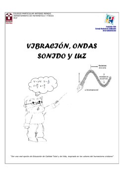 VIBRACIÓN, ONDAS SONIDO Y LUZ