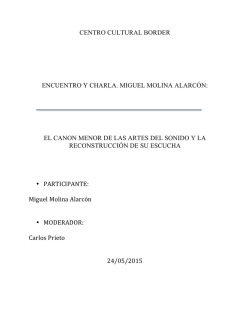 el canon menor de las artes del sonido y la reconstrucción d