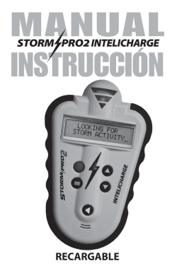STORM PRO2 Instruction Manual