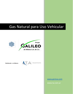 Gas Natural para Uso Vehicular