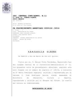 jdo. central cont/admvo. n.11 pa procedimiento abreviado