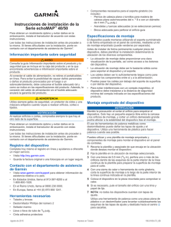 Instrucciones de instalación de la Serie echoMAP™ 40/50