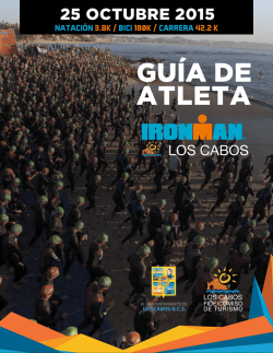GUÍA DE ATLETA - Ironman Los Cabos