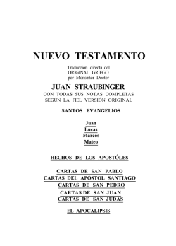NUEVO TESTAMENTO - Hermanas franciscanas de San Jose