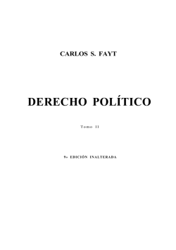 Derecho Político – Carlos Fayt – Tomo II