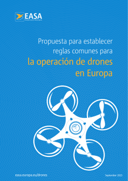 la operación de drones en Europa