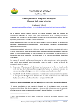 Trauma y resiliencia. Integrando paradigmas: Flores de