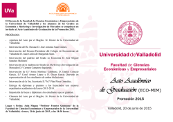 Acto Académico de Graduación (ECO-MIM)