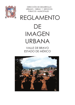 REGLAMENTO DE IMAGEN URBANA