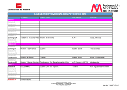 calendario provisional competiciones 2016