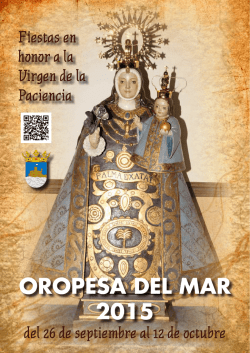 OROPESA DEL MAR 2015 - Castellón información