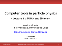 Computer tools in particle physics