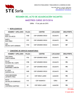 SINDICATO DE TRABAJADORAS/ES DE LA ENSEÑANZA DE SORIA