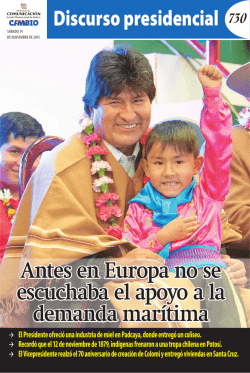 Discurso presidencial 730 Antes en Europa no se escuchaba el