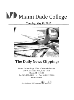 May 19, 2015 - Miami Dade College