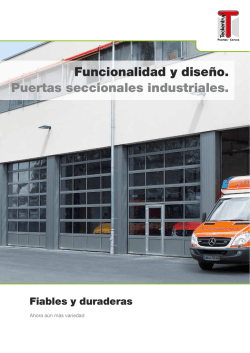 Funcionalidad y diseño. Puertas seccionales industriales.