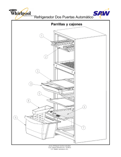 Refrigerador Dos Puertas Automático Parrillas y cajones