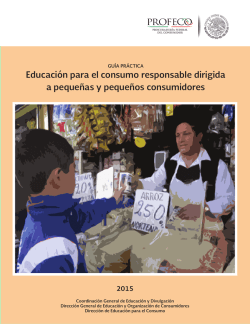 Educación para Pequeños/as Consumidores