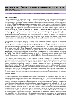 BATALLA HISTÓRICA… ERROR HISTÓRICO: EL MITO DE LOS