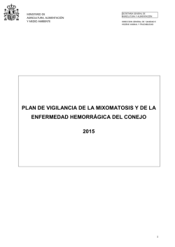 PROGRAMA VIGILANCIA CONEJO 2015