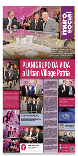 Planigrupo da vida a Urban Village Patria